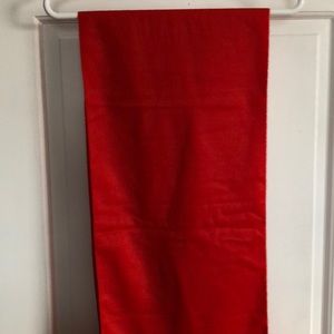 Red/orange J. Crew cashmere scarf